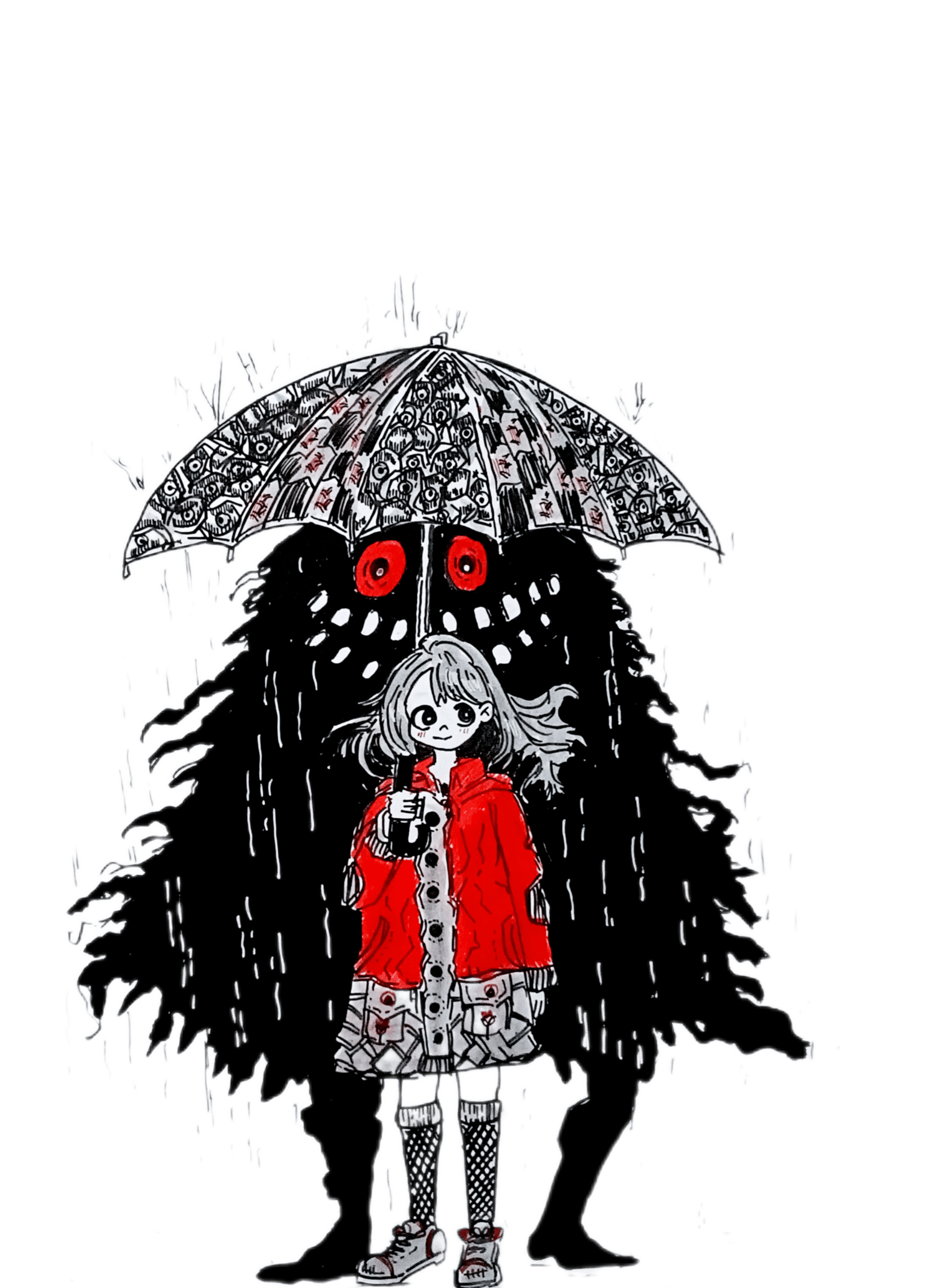 Umbrella girl and the ghosts - image 1 - student project