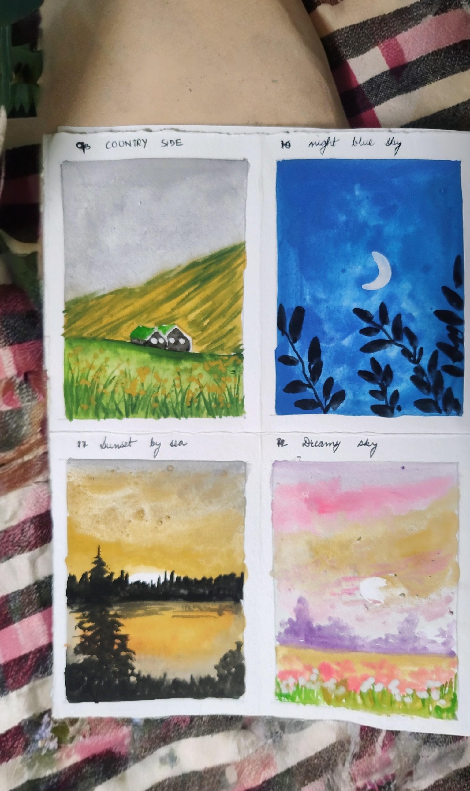 Mini gouache painting with Umashree - image 2 - student project