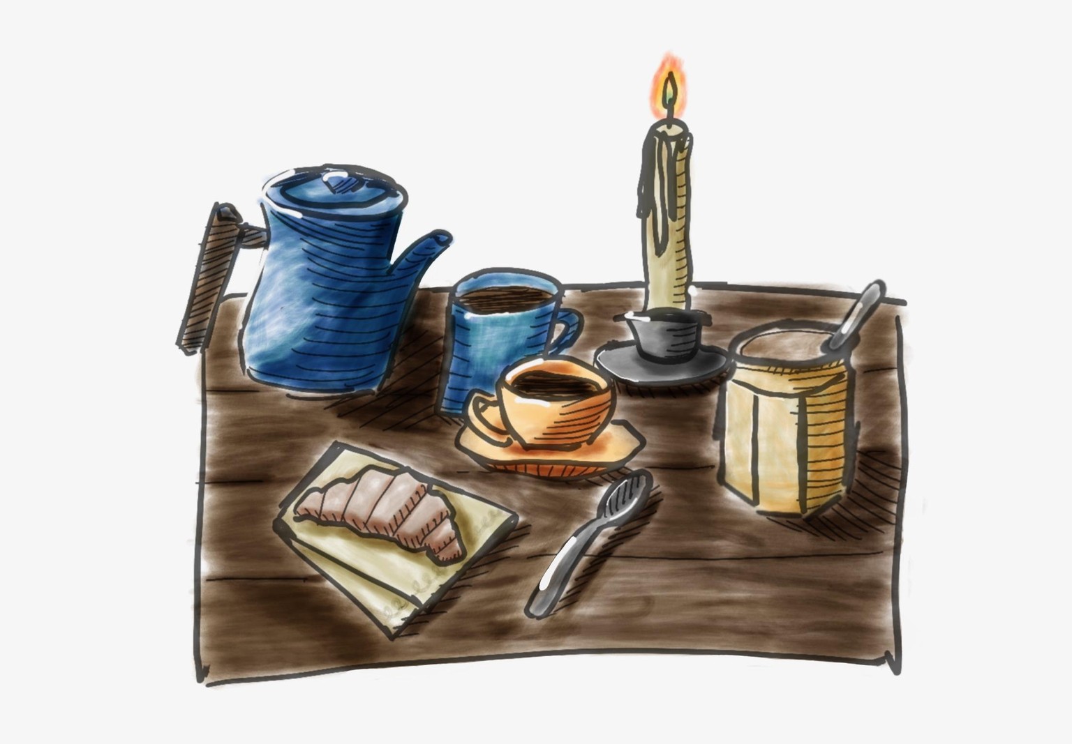 Quick sketch with color - image 1 - student project