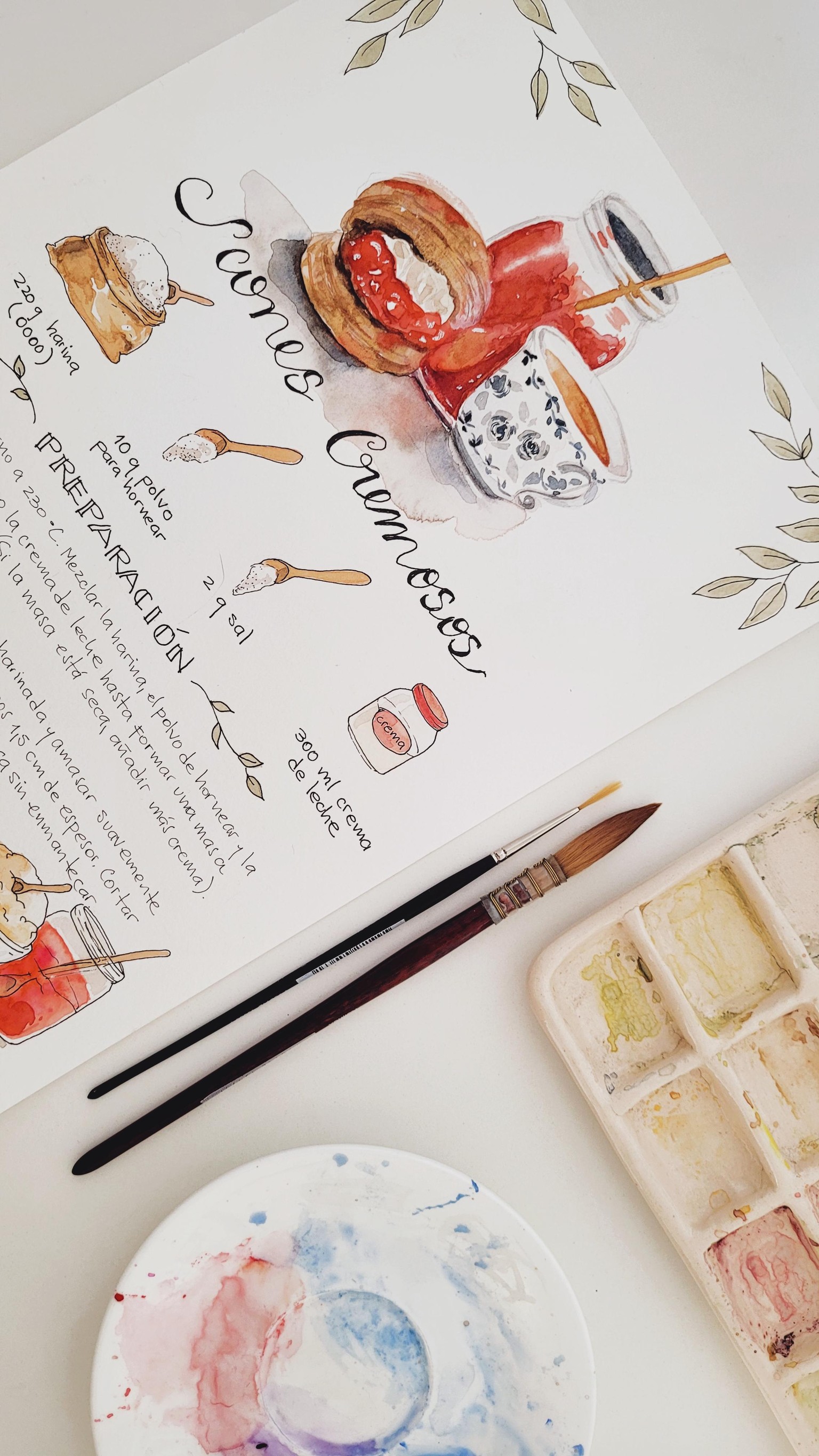 Recetario ilustrado - Scones cremosos - image 1 - student project