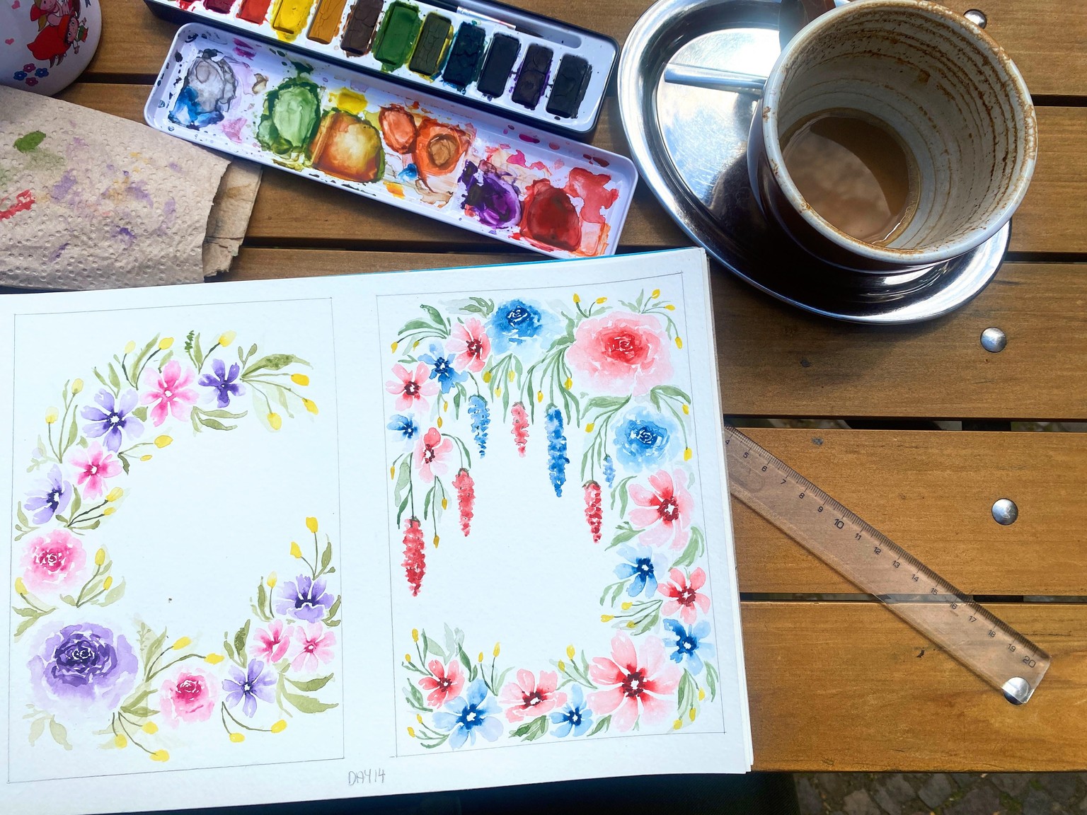 15 days of watercolor florals - image 16 - student project