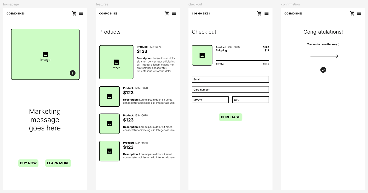 Cosmo Bikes - image 1 - student project