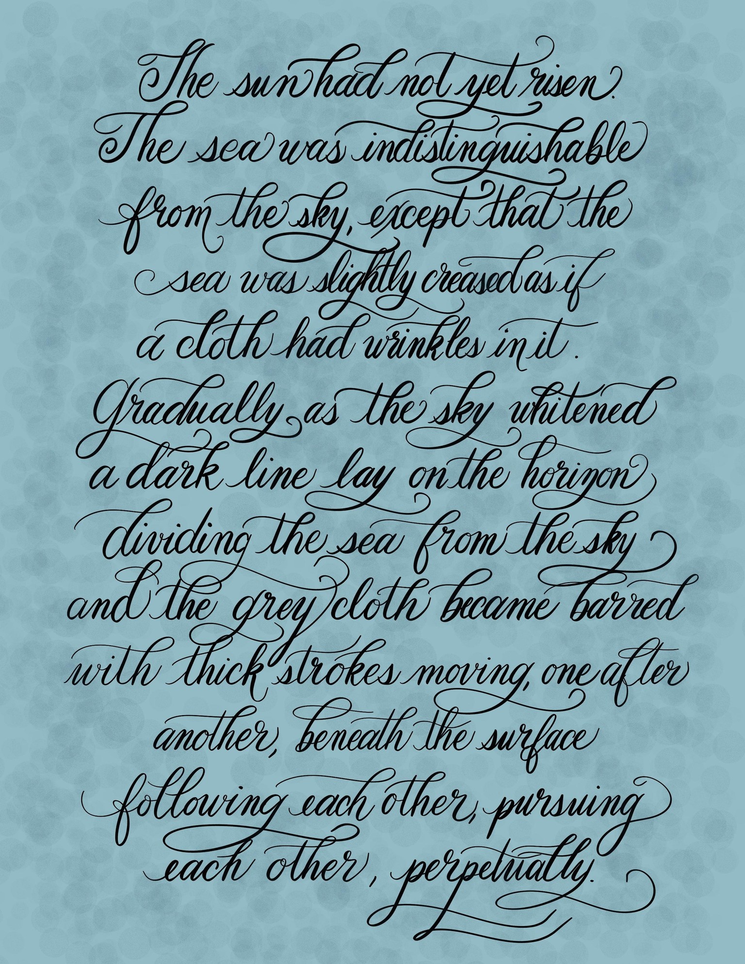 Design a Flourished Script Layout - image 1 - student project