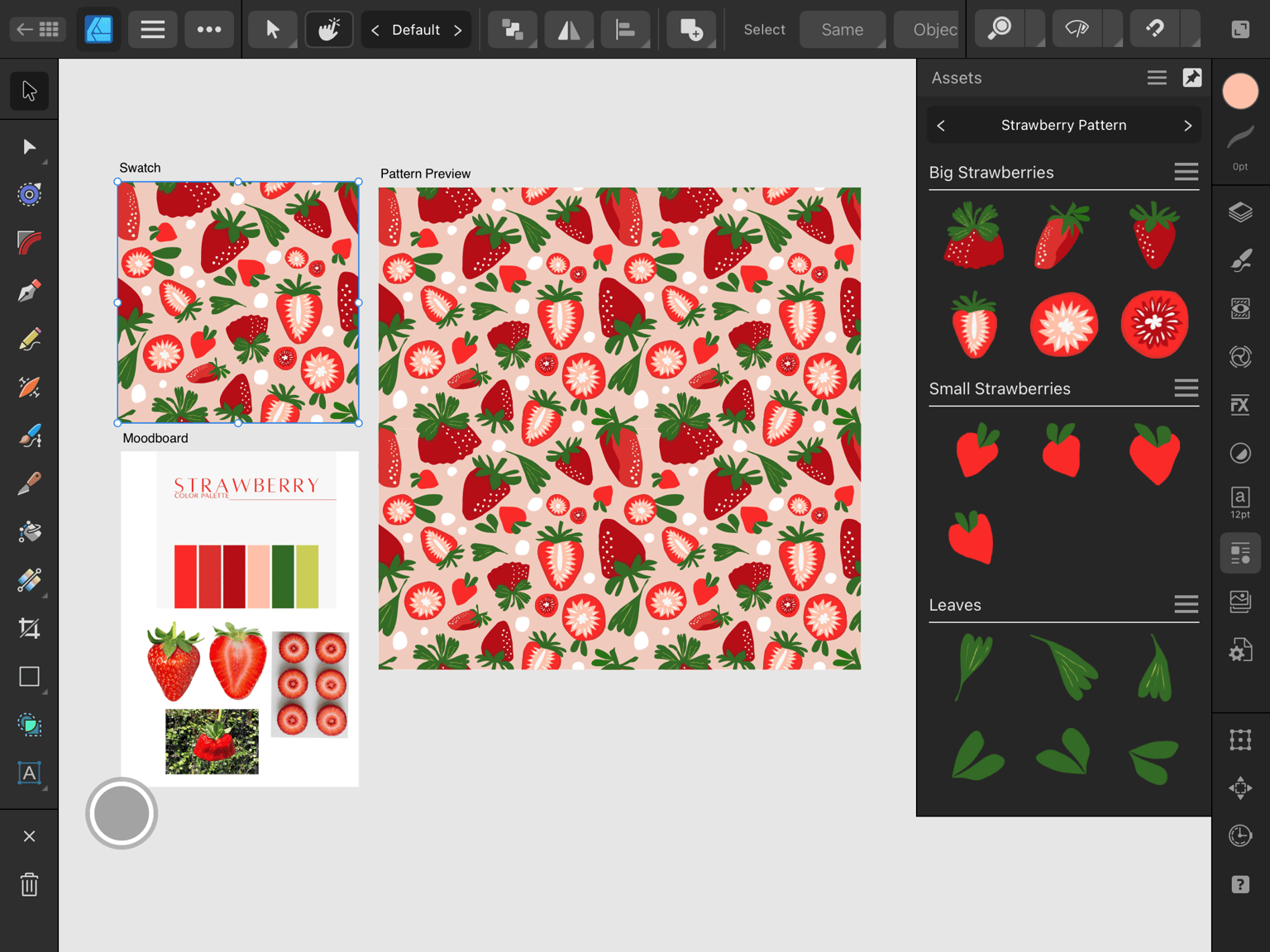 Surface Pattern Design in Affinity Designer: Full-Drop Repeat - image 1 - student project