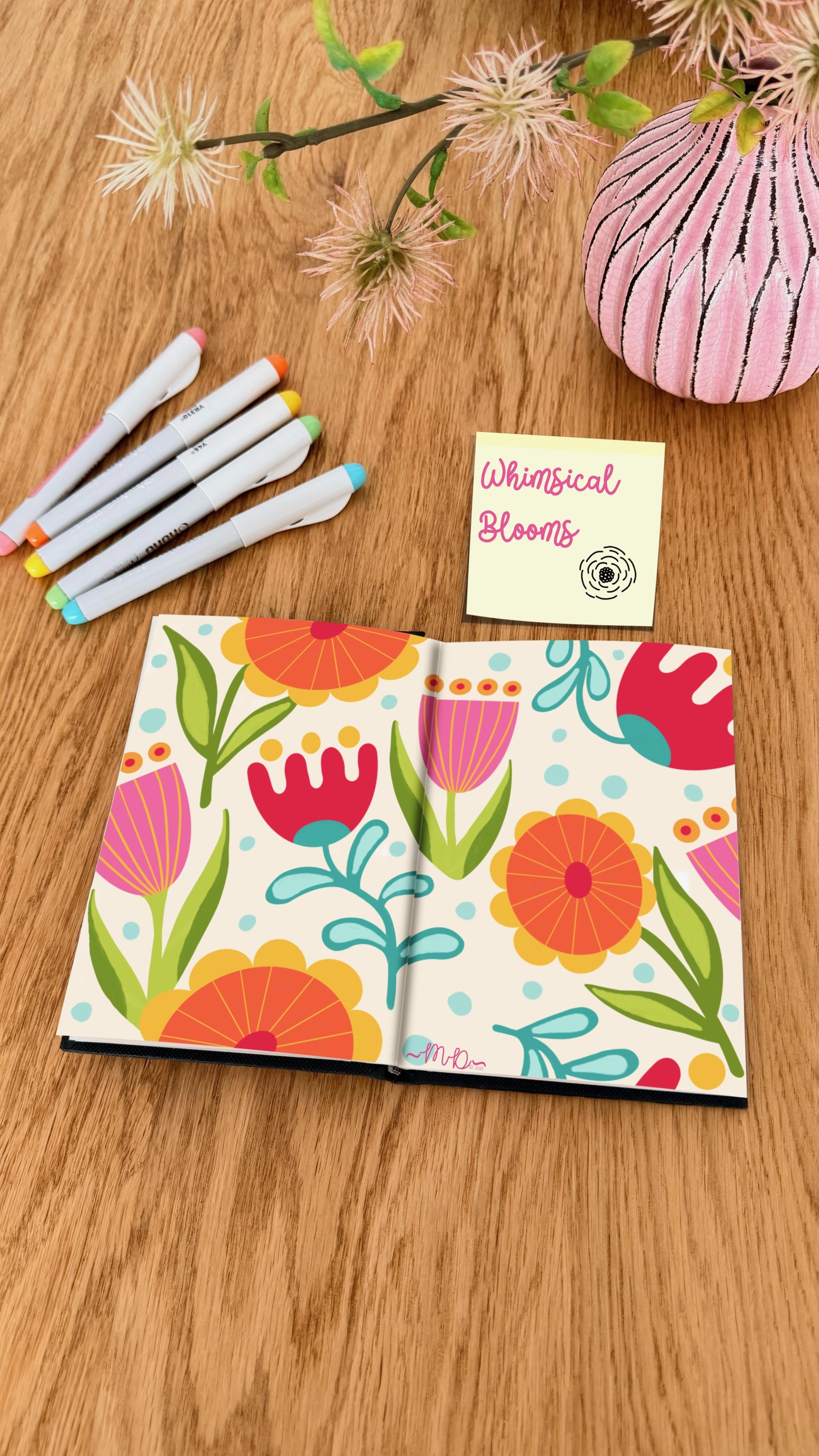 14 Acrylic Marker Florals - Sketchbook - image 3 - student project