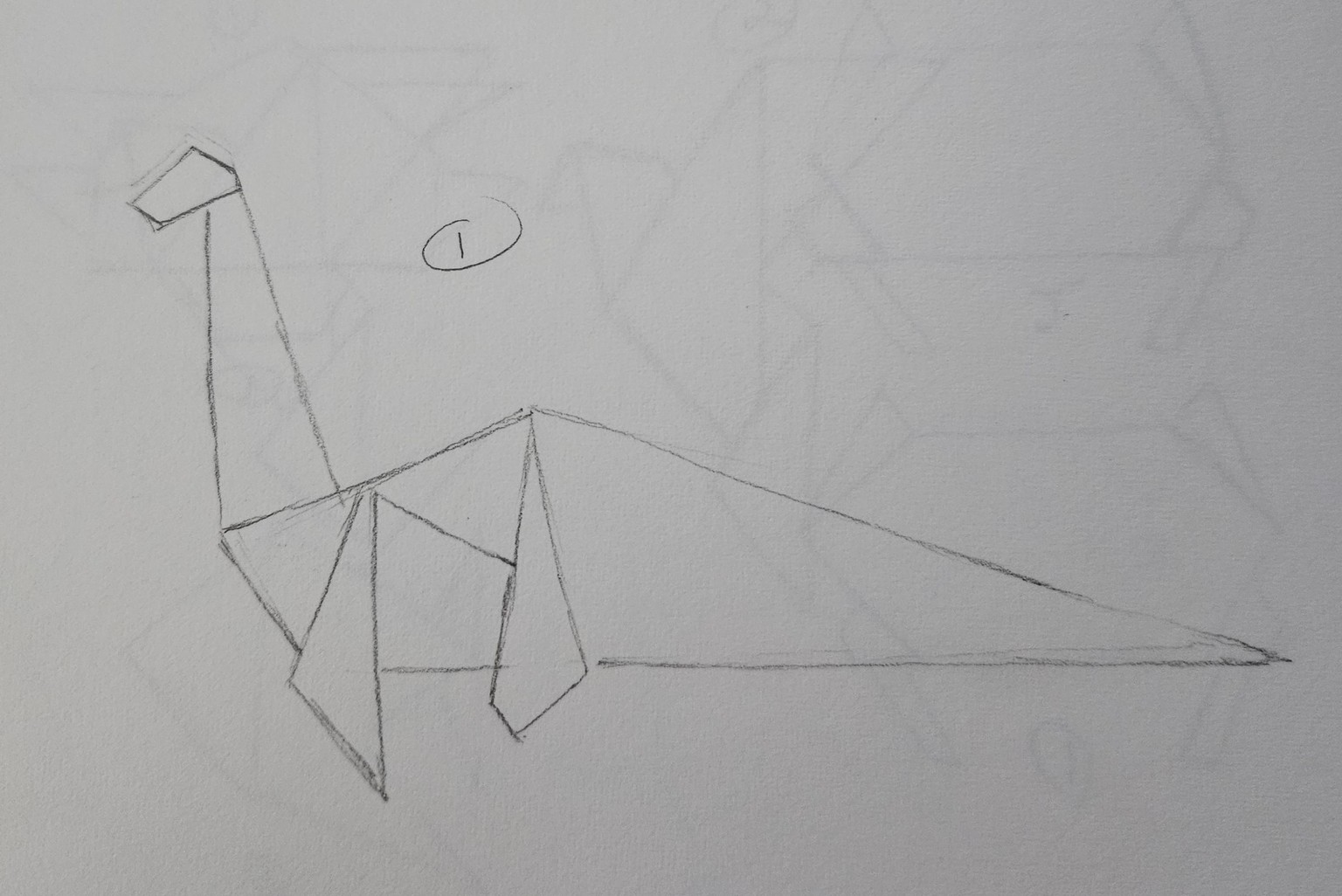 Sketching origami - image 4 - student project