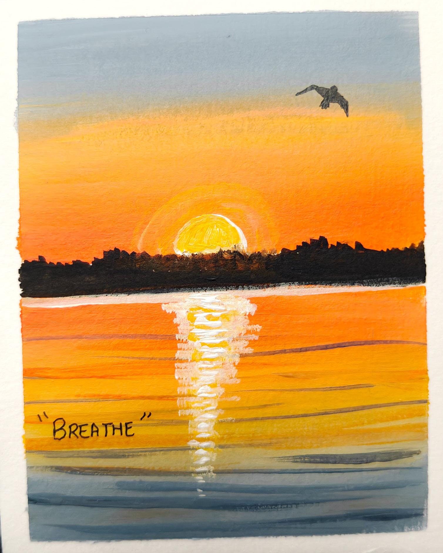 30 Days Acrylic Landscape Challenge :  Day 1 - image 7 - student project