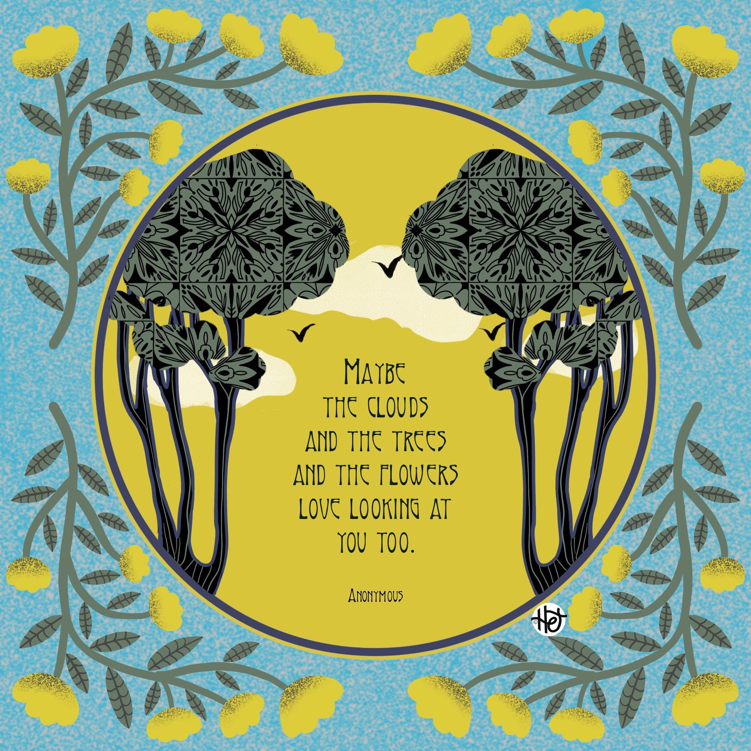 Art Nouveau flowers - image 2 - student project