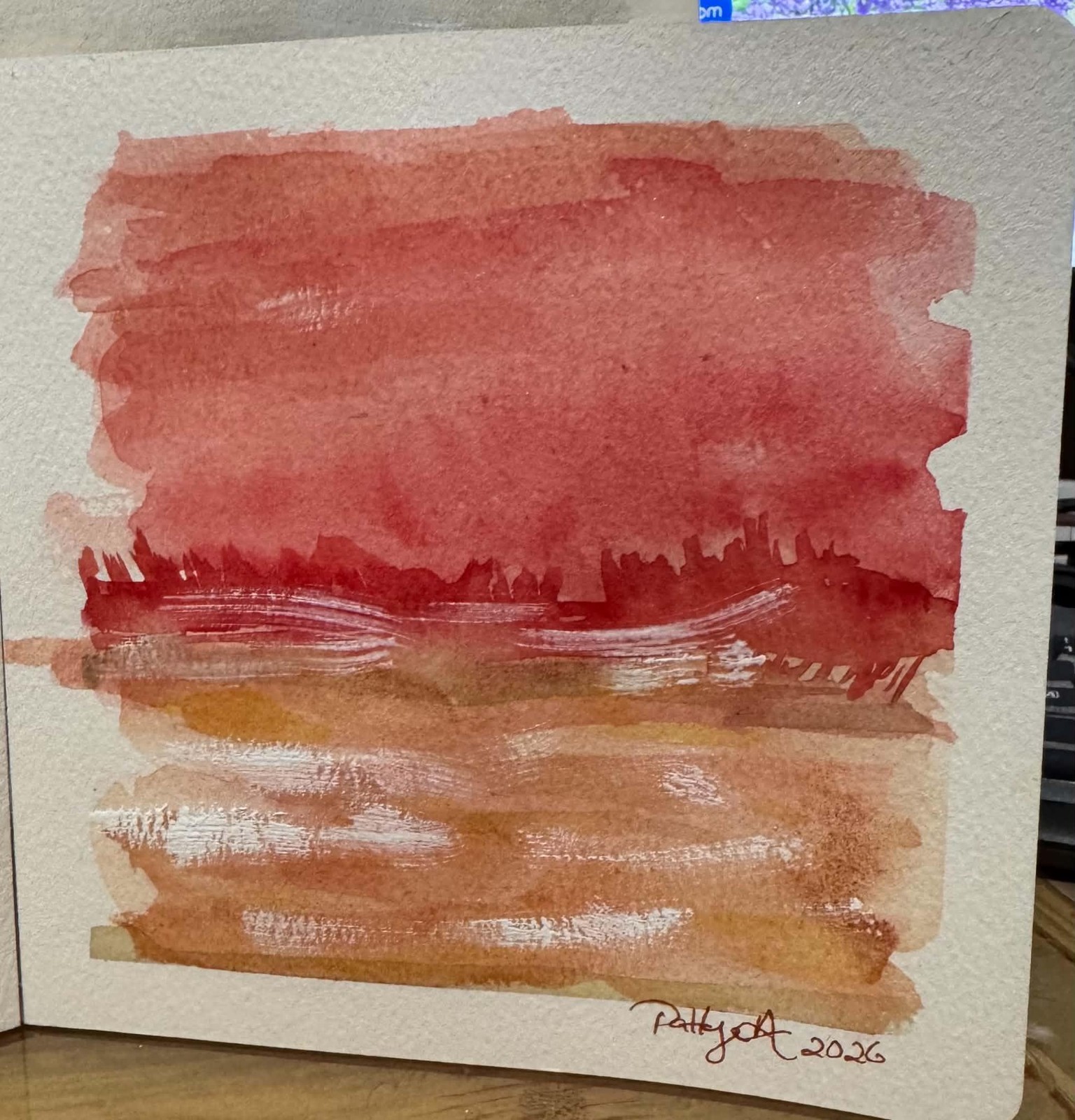 Watercolor Abstract Landscapes - image 2 - student project