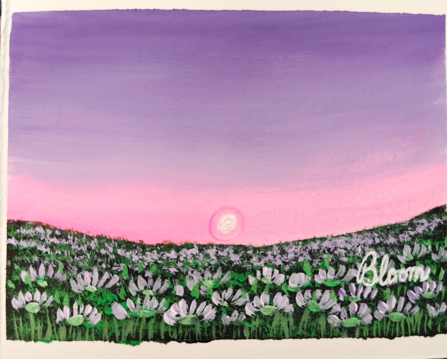 30 Days Acrylic Landscape Challenge :  Day 1 - image 24 - student project