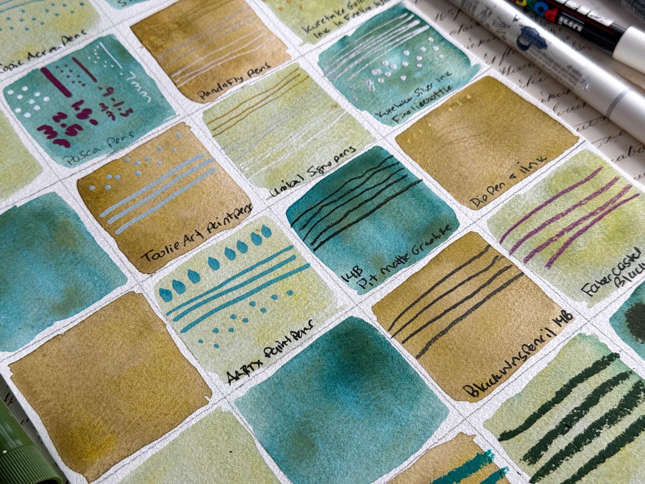 Watercolor Mark-Making: Create a Beautiful Patterned Reference Library - image 4 - student project