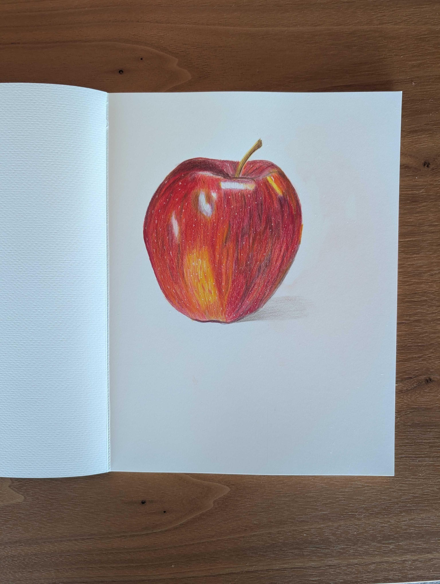 First time drawing an apple. Used Faber-castell polychromos pencils - image 1 - student project