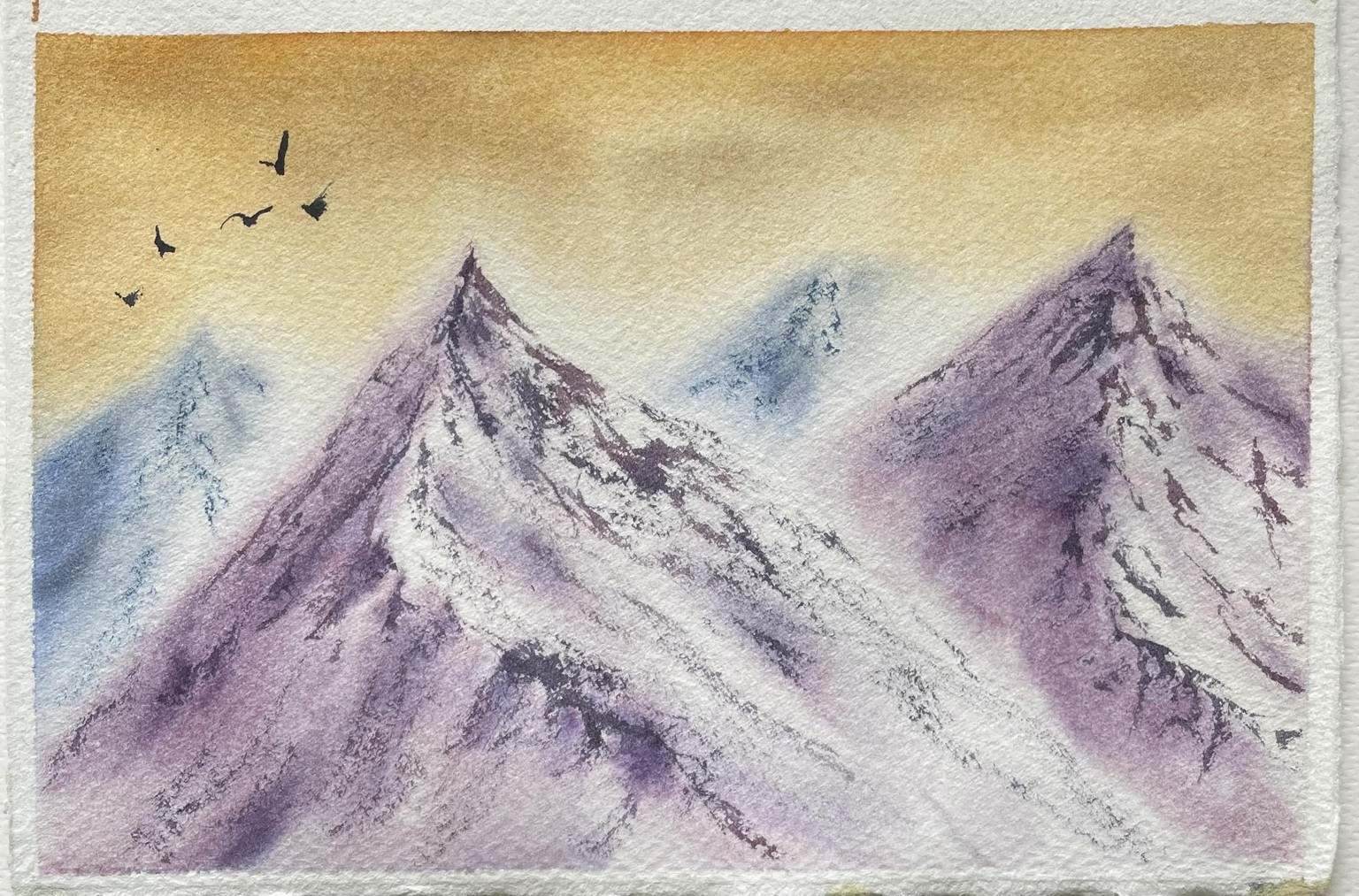 Watercolor Mountains - image 4 - student project