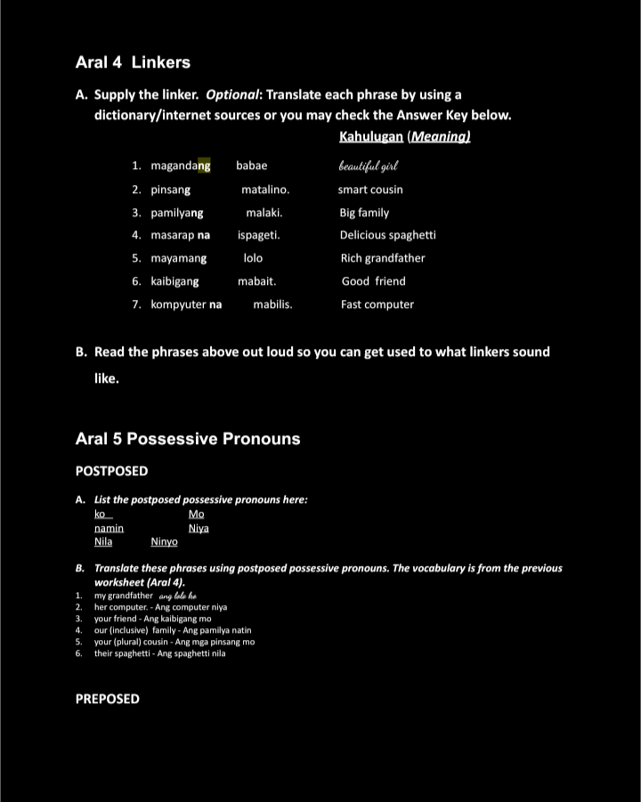 Worksheets - image 4 - student project