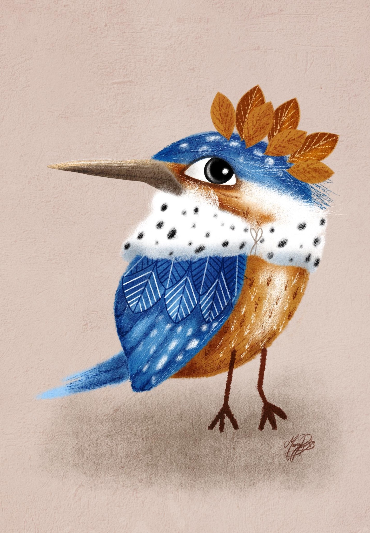 Stylised kingfisher. - image 1 - student project