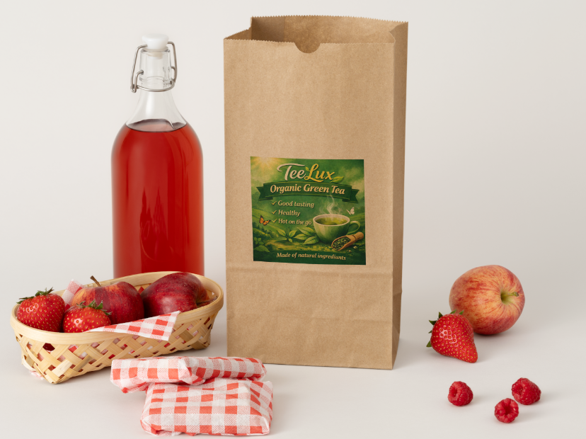 Tee-lux tea product mockups. - image 4 - student project