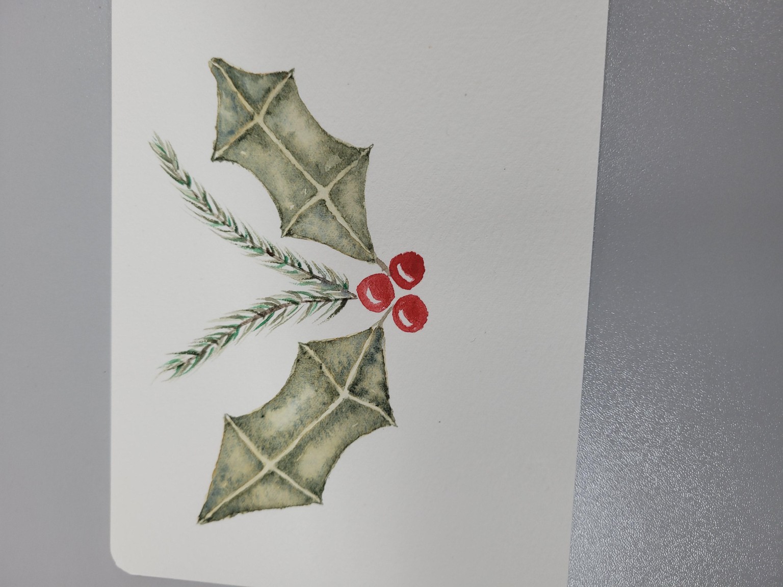 Holly, berries and pine - image 1 - student project