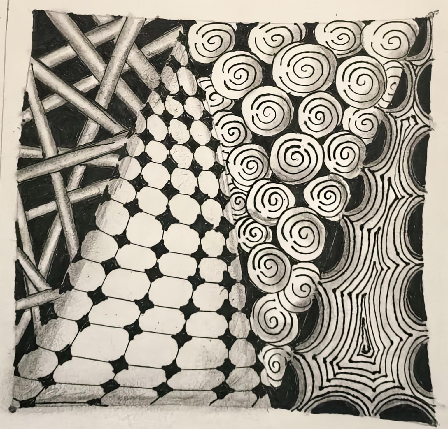 My Zentangle Tile - image 1 - student project