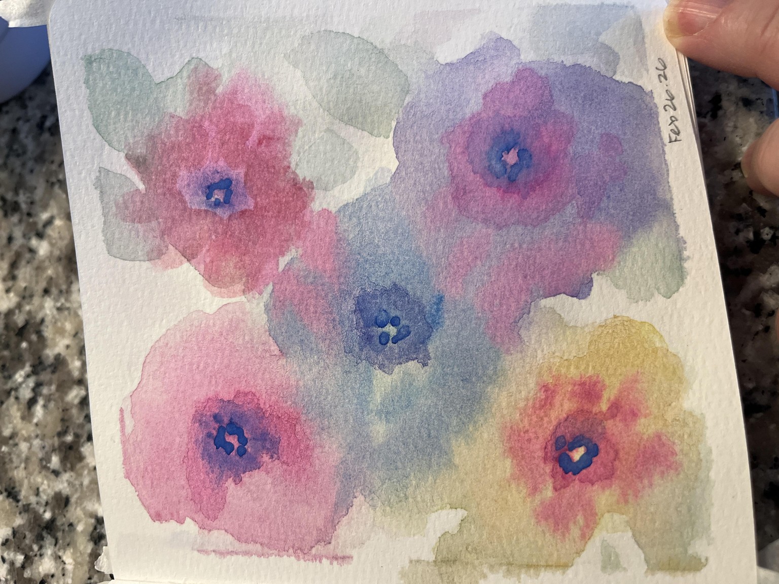 Loose Watercolour Flowers - image 1 - student project