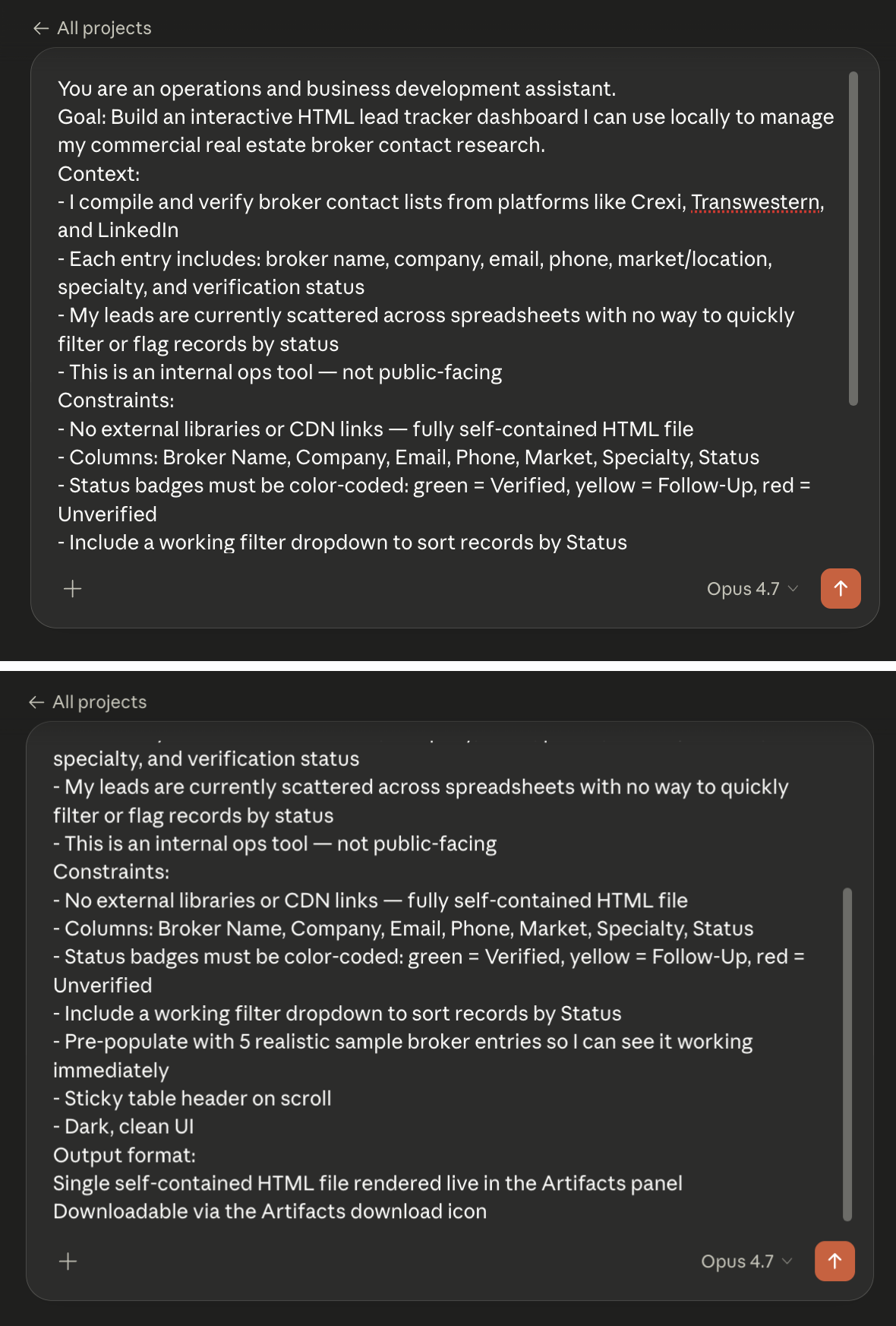Automating My Lead Research Workflow with Claude: Artifacts & Skills in Action - image 2 - student project