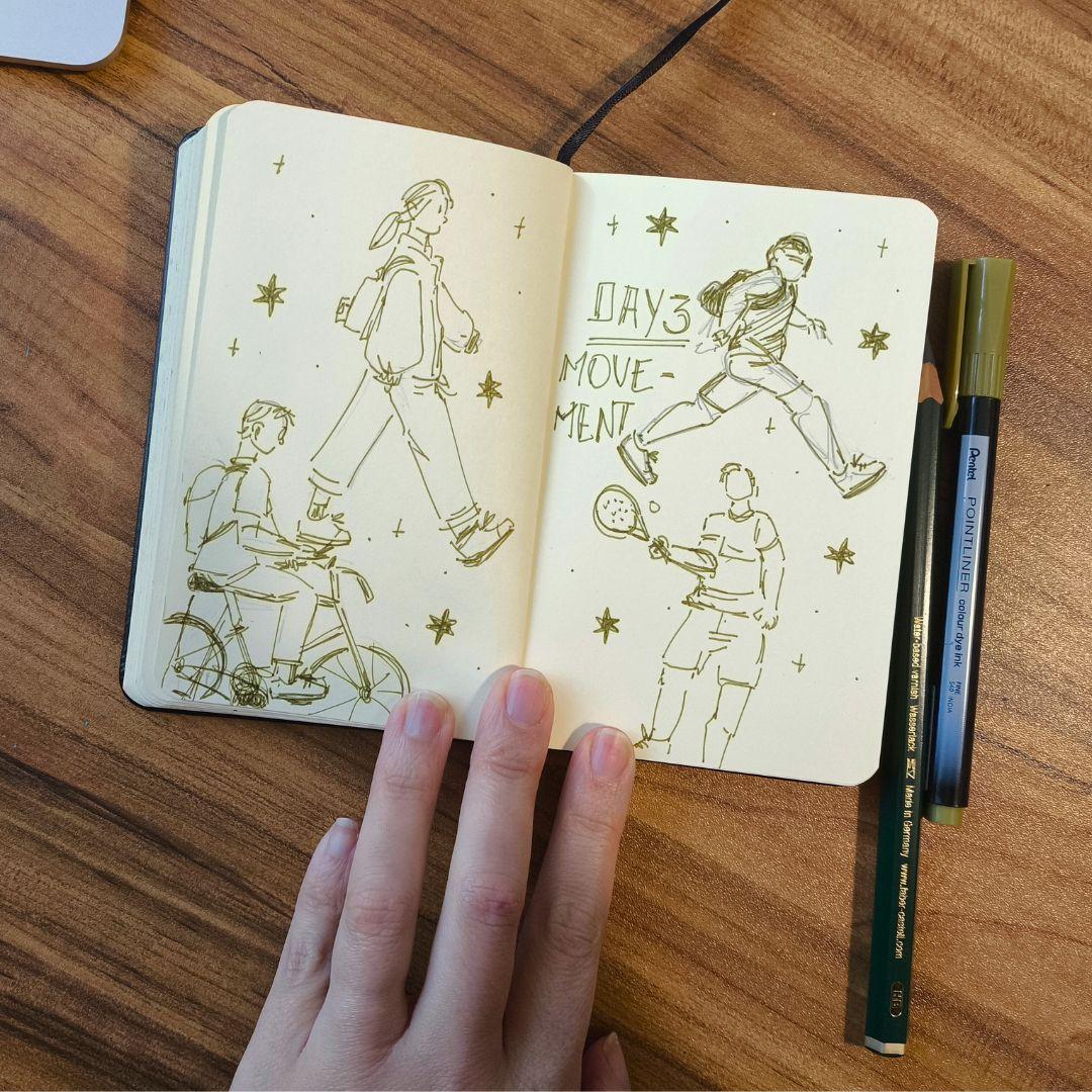 My 3 Days of Sketching People 👀 - image 3 - student project