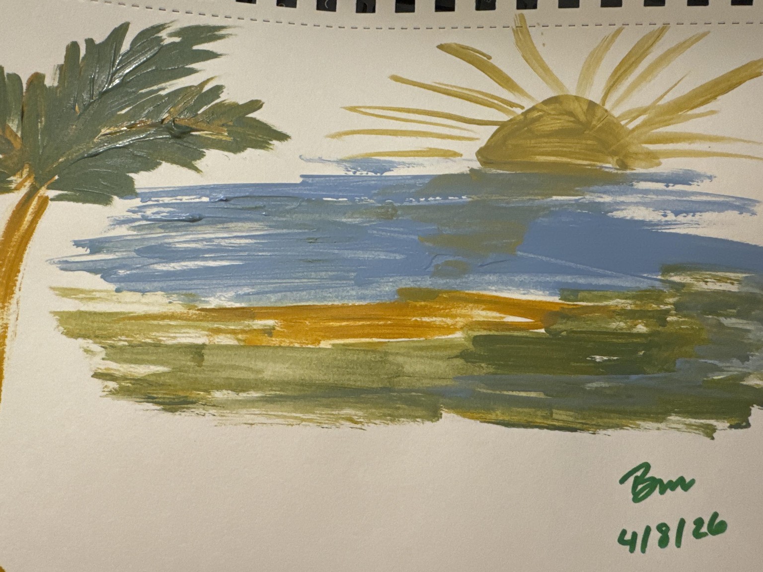 Thanks, beachy vibes painting - image 1 - student project