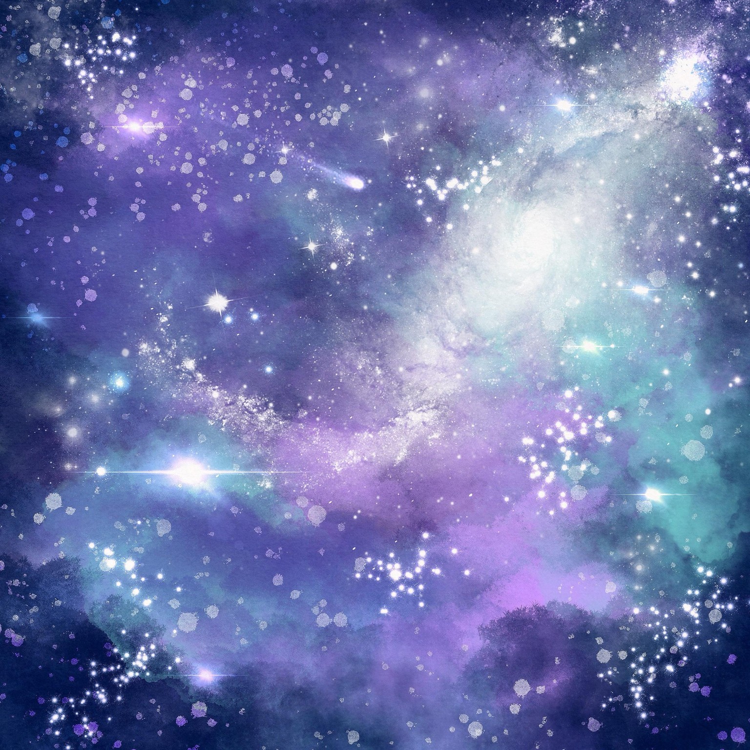Painting a Galaxy-Making an iPhone Wallpaper - image 2 - student project
