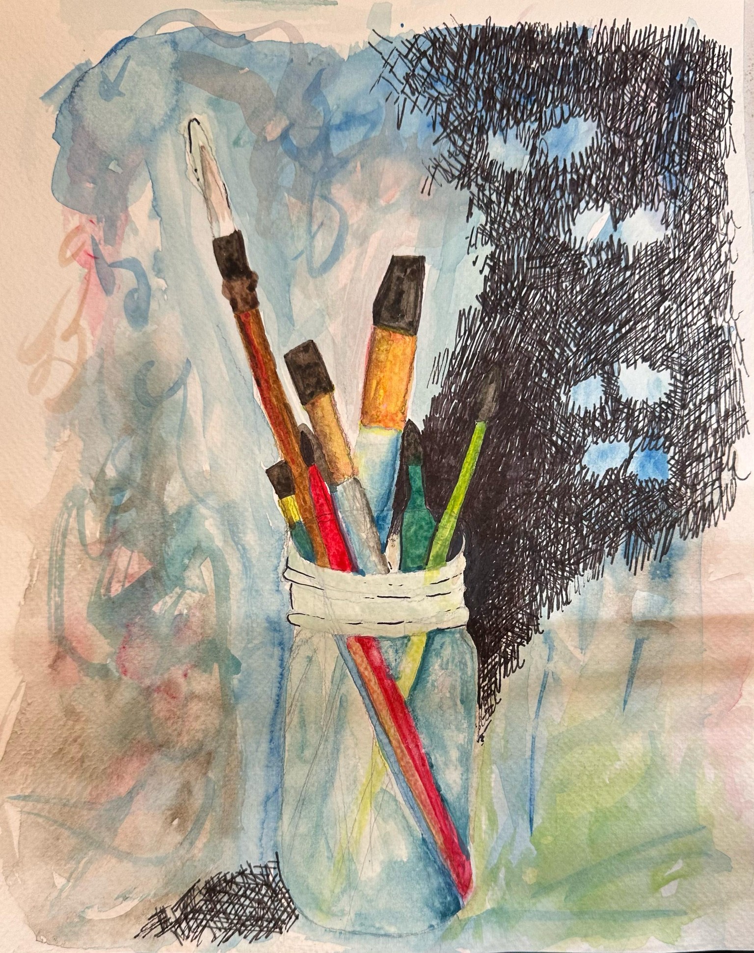 Jen's Watercolor Projects - image 5 - student project