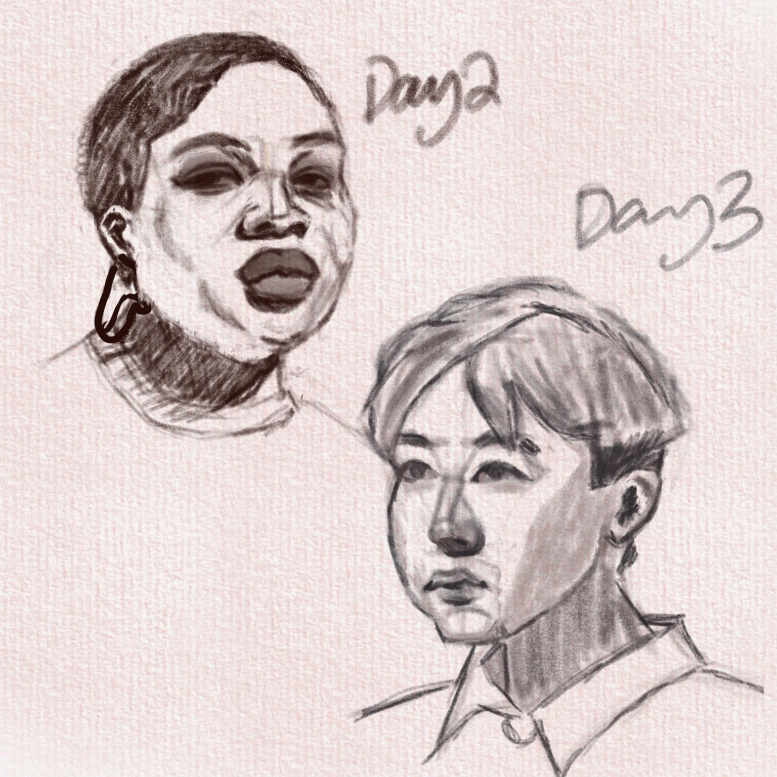 10 Day Portrait Drawing - image 2 - student project