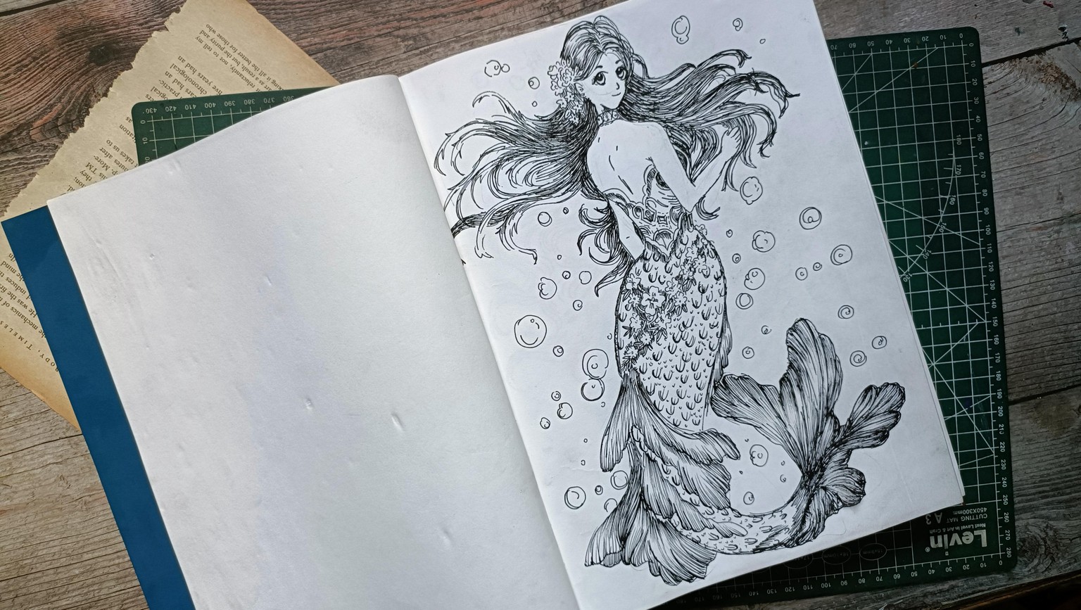 Mermaid ink art - image 4 - student project