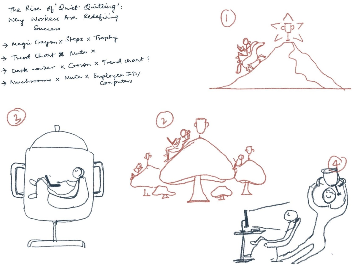 Quiet Quitting - Final Illustration - image 4 - student project