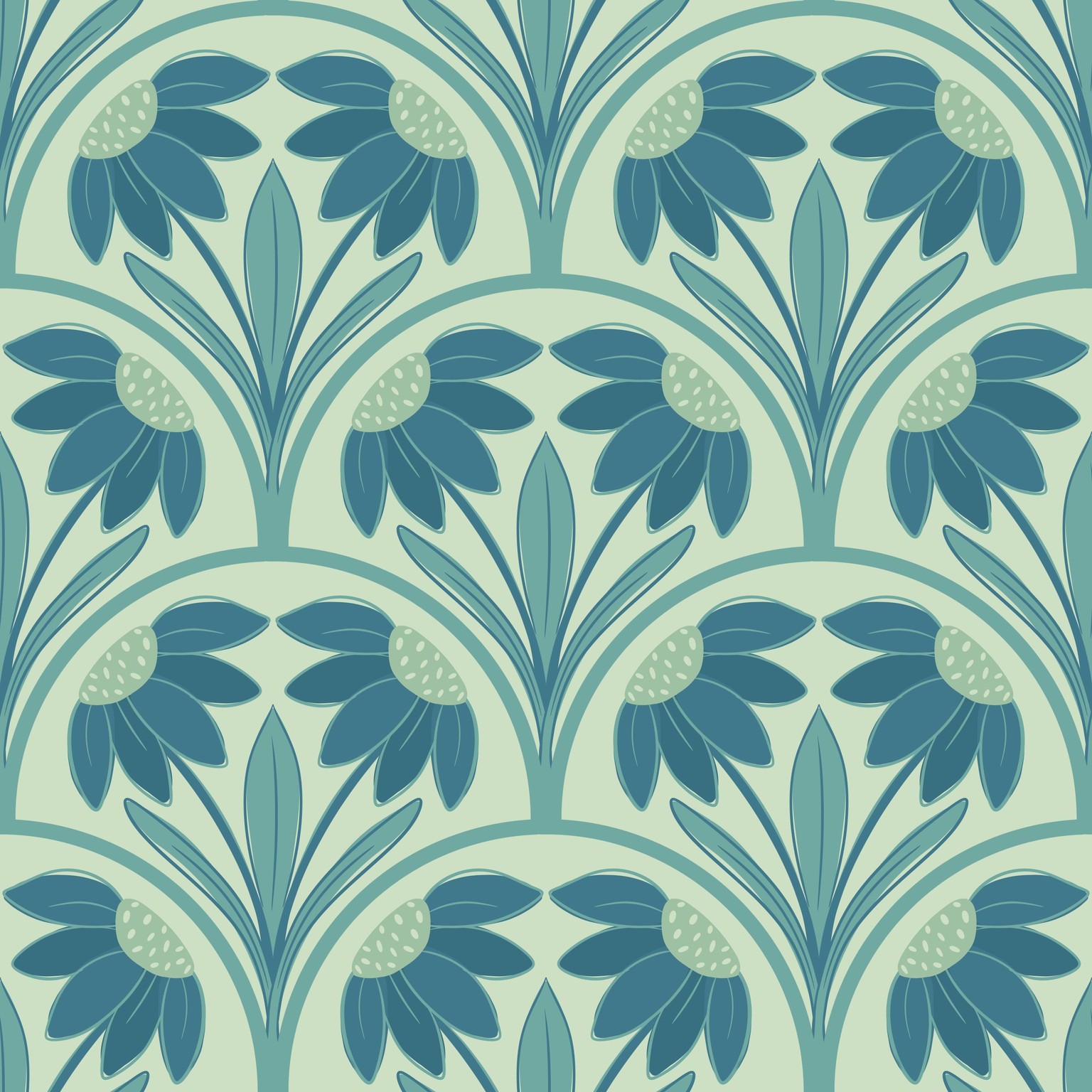Floral Scallop Patterns - image 2 - student project