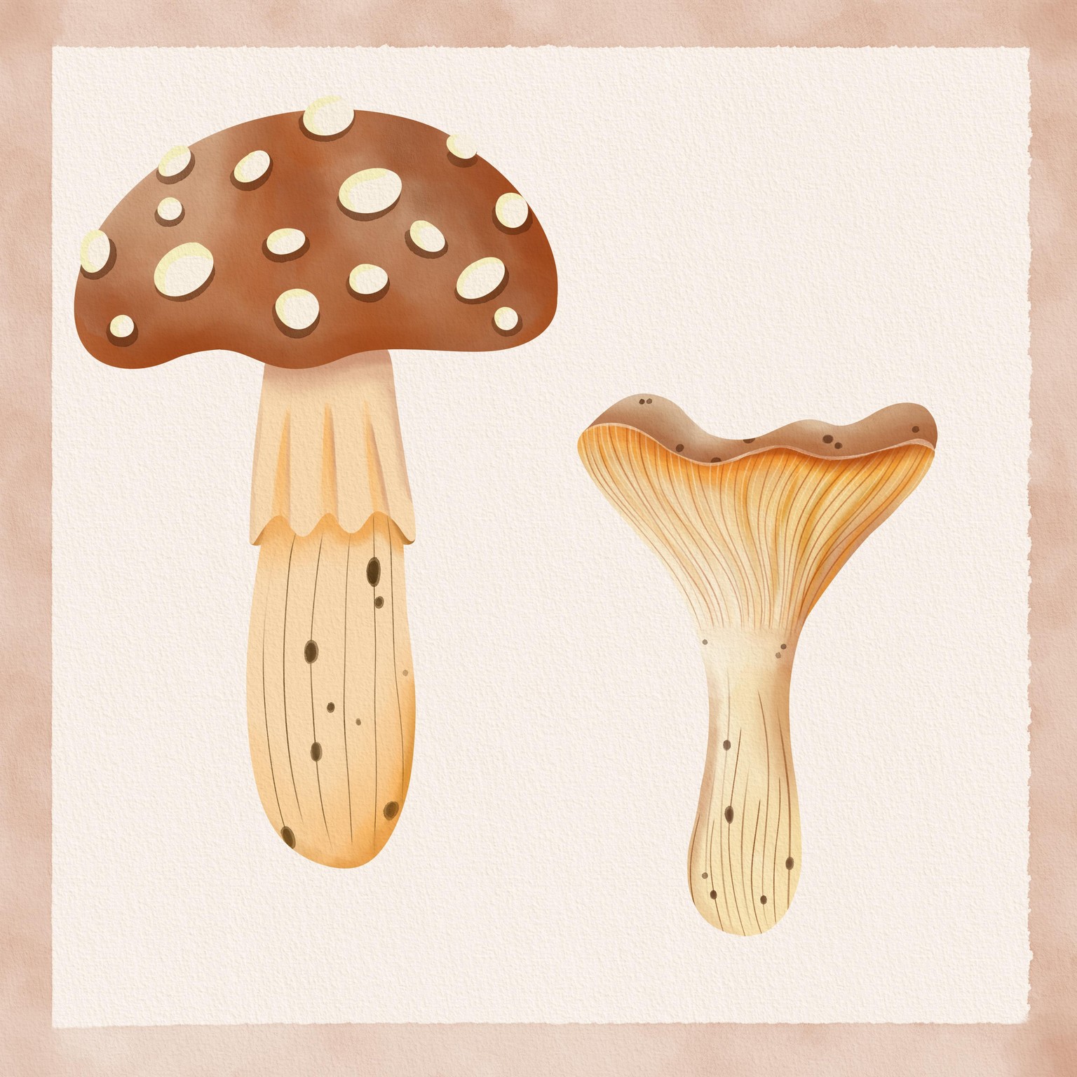 Mushrooms in different styles - image 1 - student project
