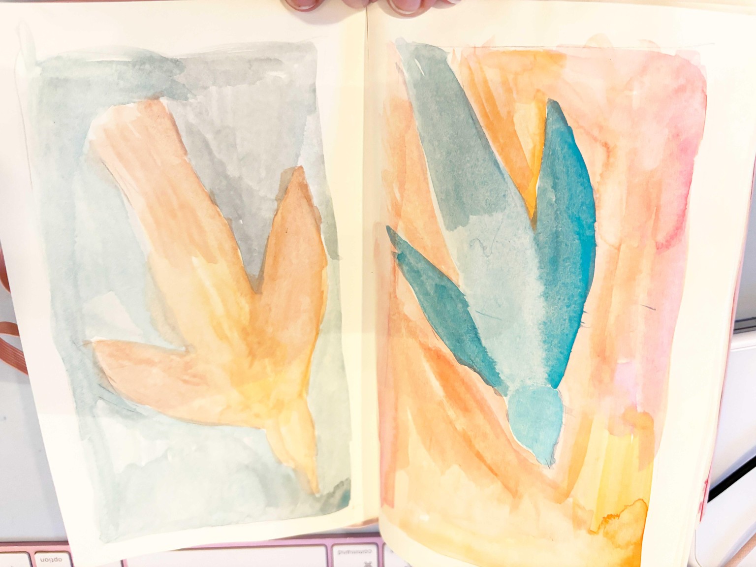 color birds in pastel sky - image 8 - student project