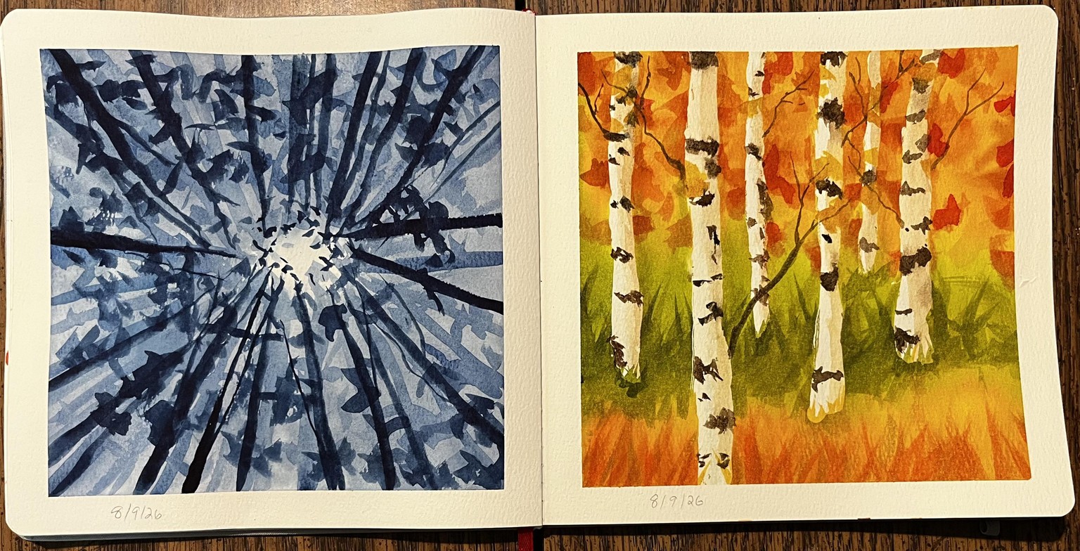 Watercolor landscapes - image 10 - student project