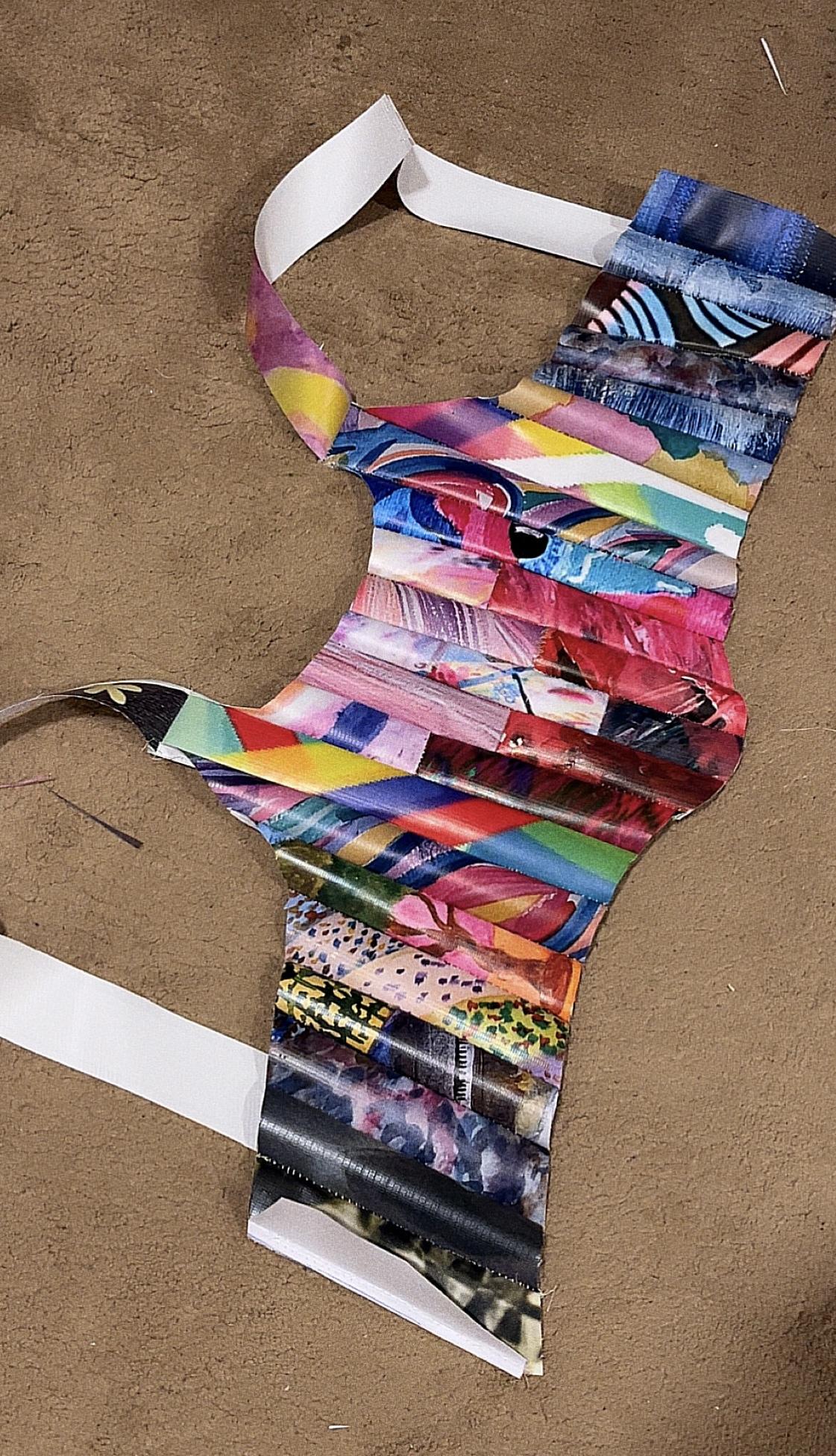 Made A Corset Top Out Of Random Poster Scraps I Found! - image 1 - student project