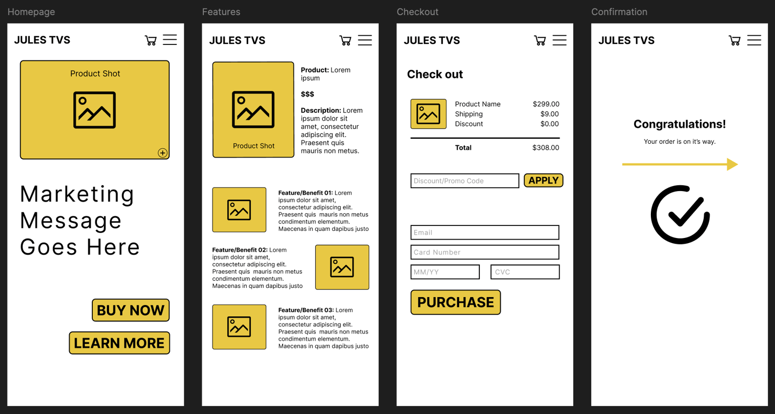 Jules TVs Wireframe - Ongoing Project (Check out the videos!) - image 2 - student project