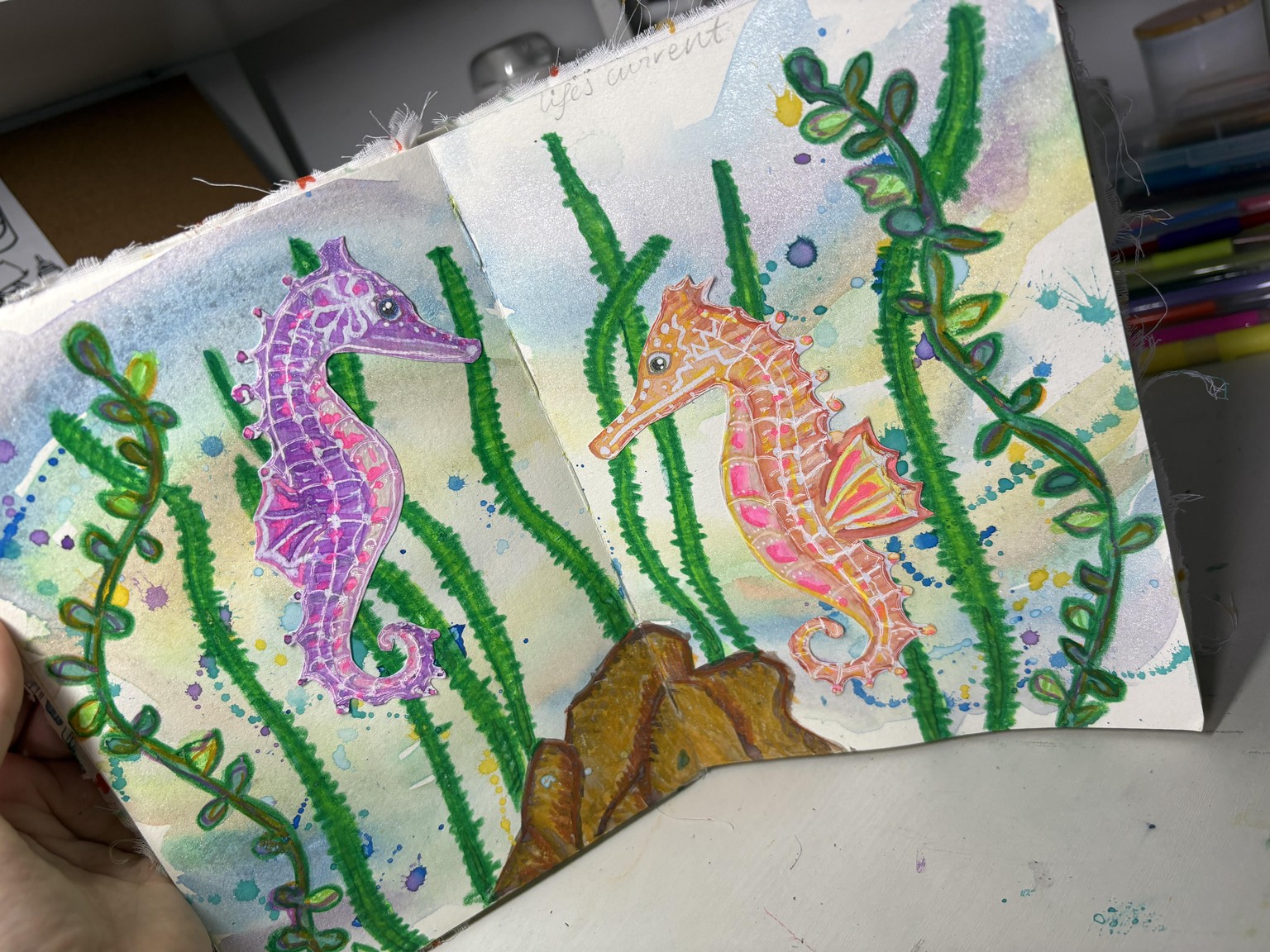 Dancing Sea Horses, Chakra girl - image 1 - student project