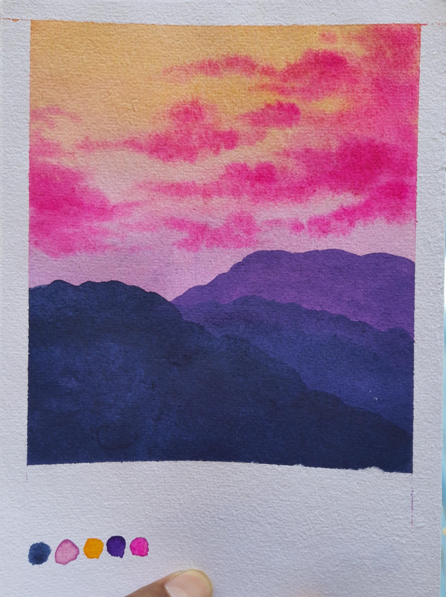 30 Days of Mini Watercolor Landscapes. .. !!! - image 19 - student project