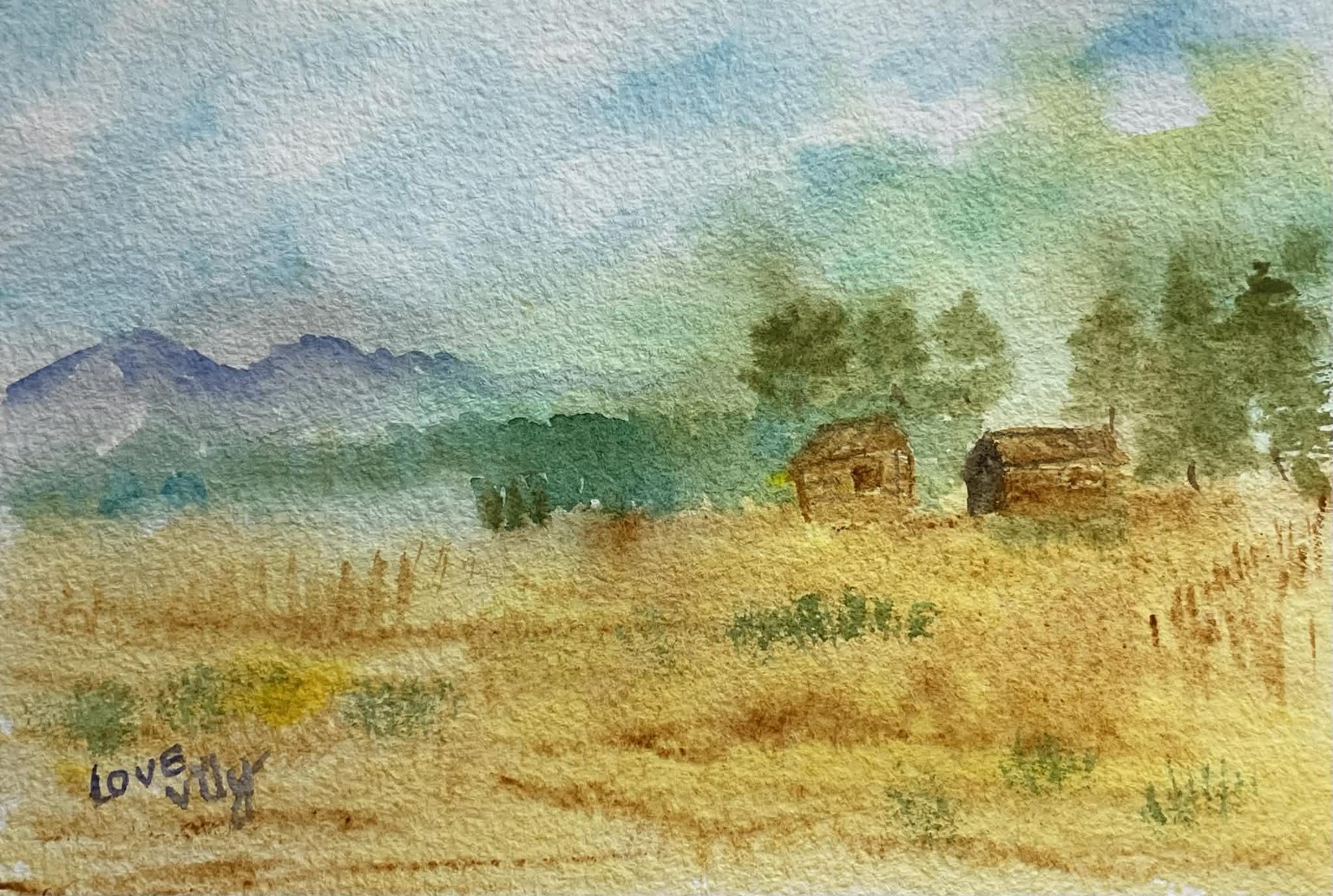 watercolor landscape for begginers - image 1 - student project