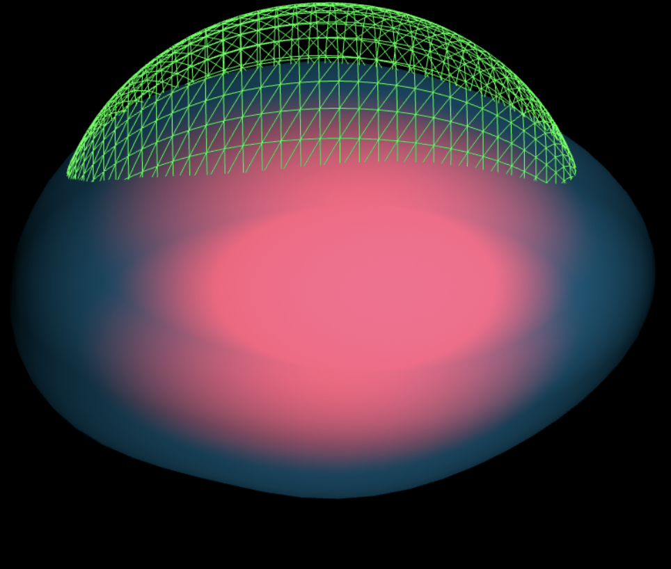 Audioreactive Grid Borealis on Blob - image 1 - student project