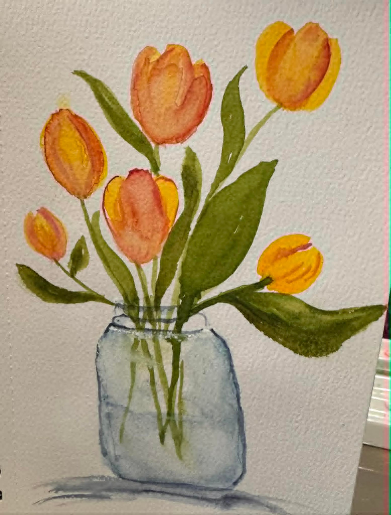 Watercolour Mini Florals in Jars - image 4 - student project