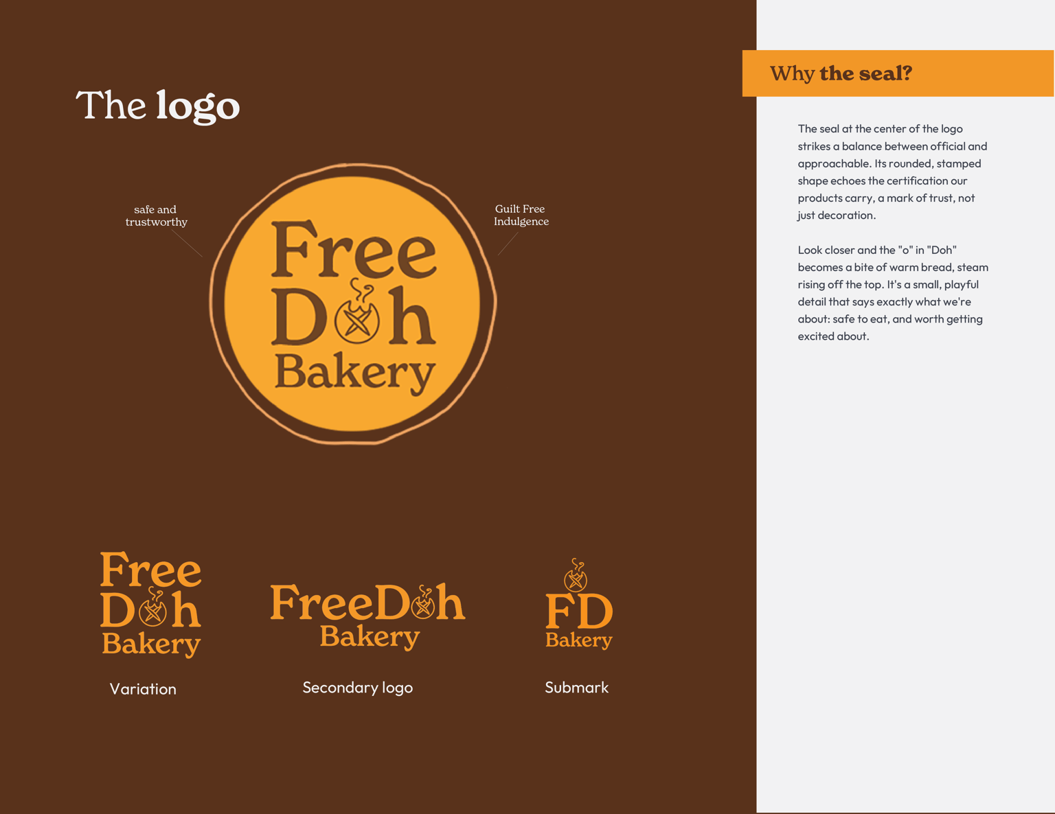 FreeDoh Bakery Brand Design Project - image 2 - student project