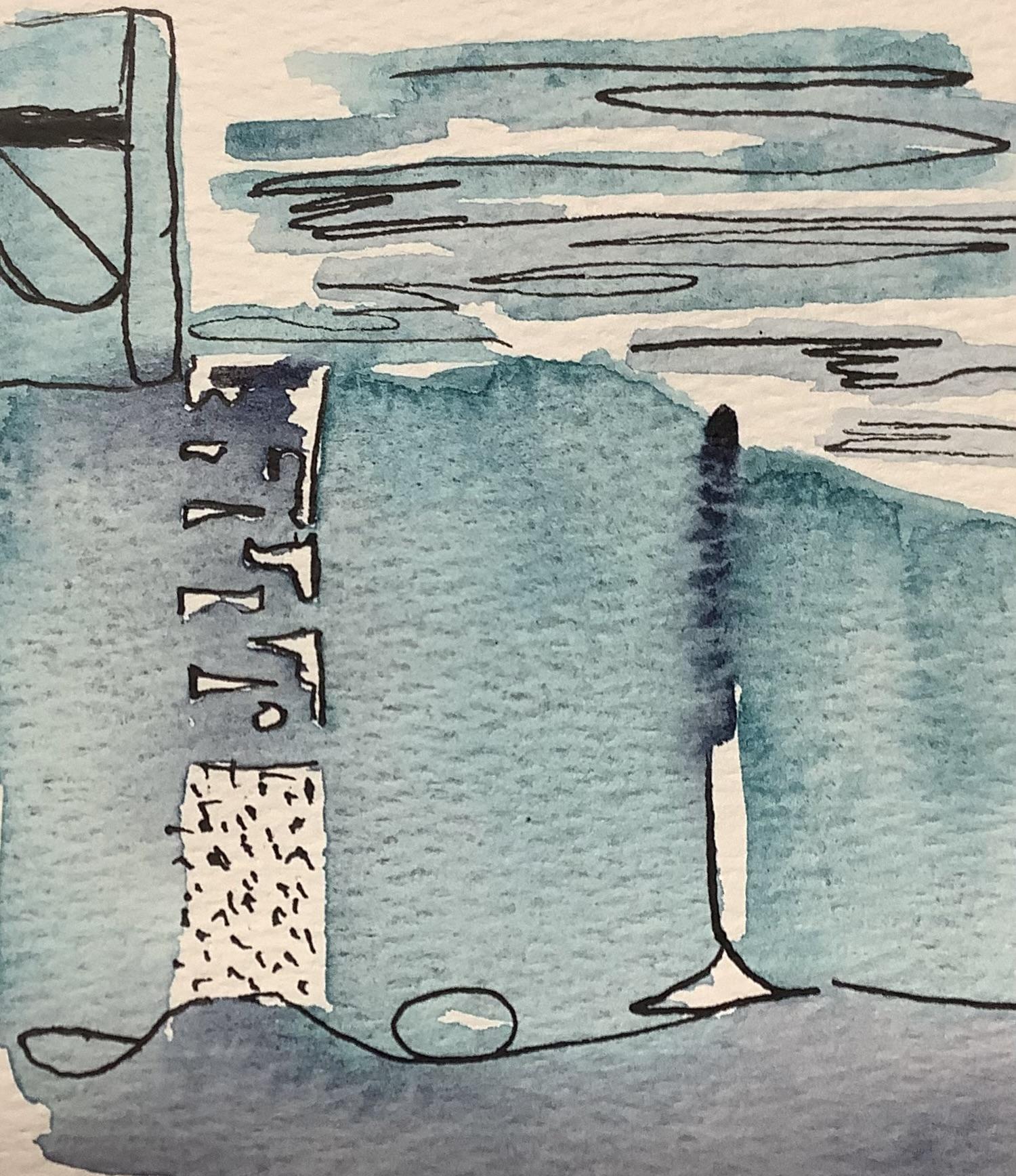 Watercolor and ink abstracts - image 2 - student project