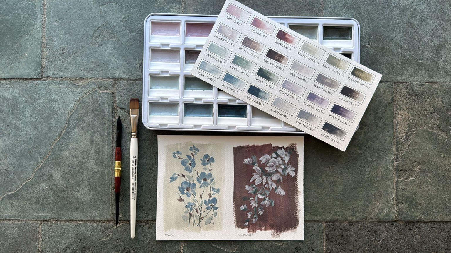 Expressive Vintage Botanicals in Opaque Watercolor - image 2 - student project