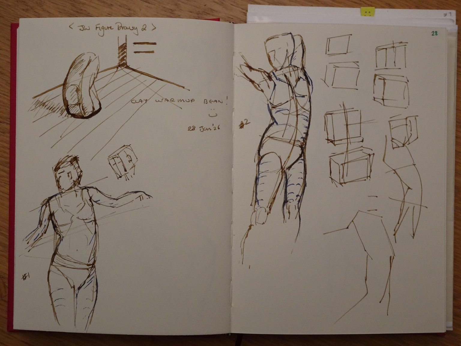 Figure Drawing 2 dynamic poses - image 1 - student project