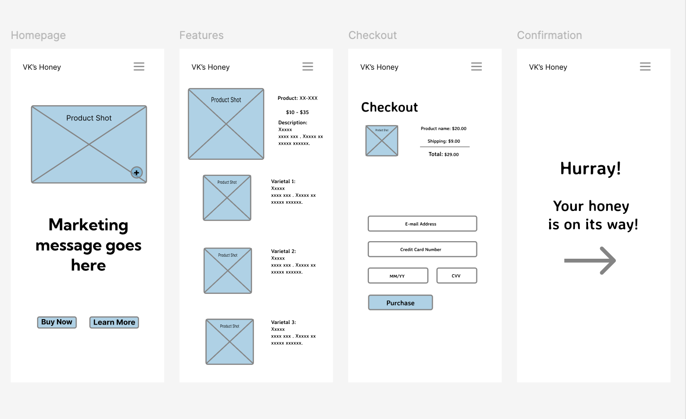 Project 1 - Wireframe - image 1 - student project
