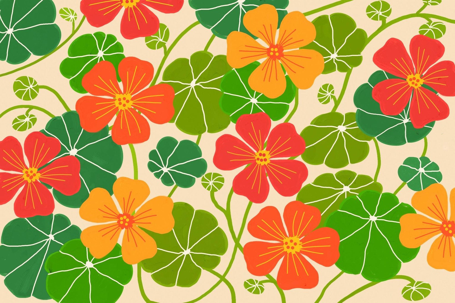 Acrylic Marker Florals in Procreate - image 1 - student project