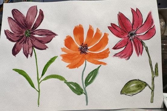 Loose florals are fun! - image 1 - student project