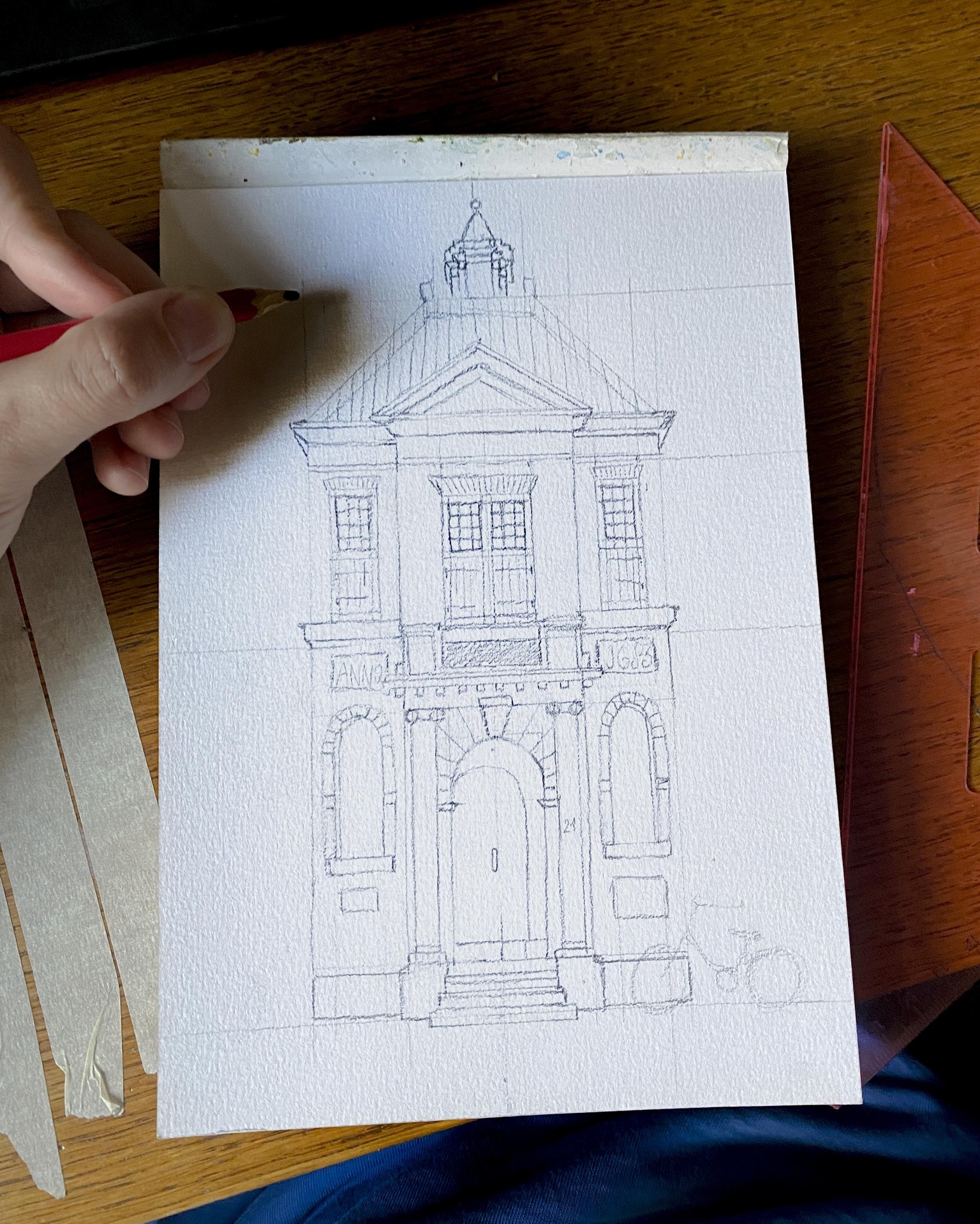 Urban Sketching: Jan Pesijnshof - image 2 - student project